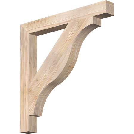 Funston Block Smooth Bracket, Douglas Fir, 3 1/2W X 32D X 32H